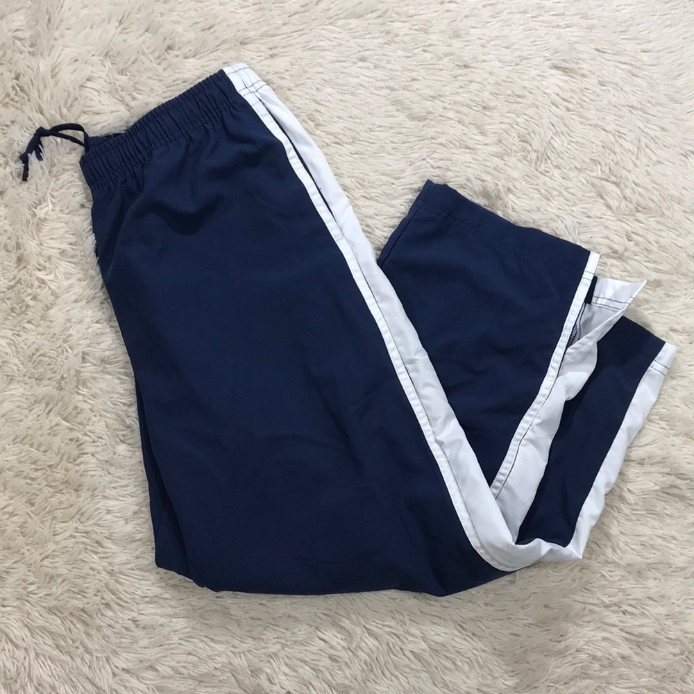 Nike Navy blue and white track pants